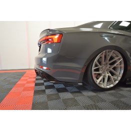 Накладки сплиттеры на задний бампер боковые на Audi S5 B9